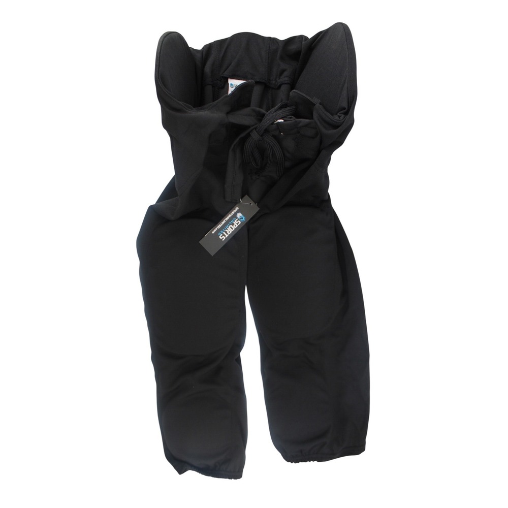 Sports Unlimited Adult XL Black Double Knit 7 Pad Integrated Football Pants NEW